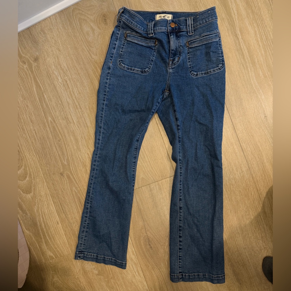Madewell Dark Blue Flare Jeans